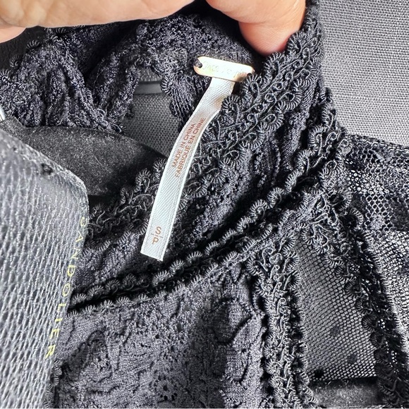 Free People Elegant Black Lace Dress Size S - Picture 3 of 6